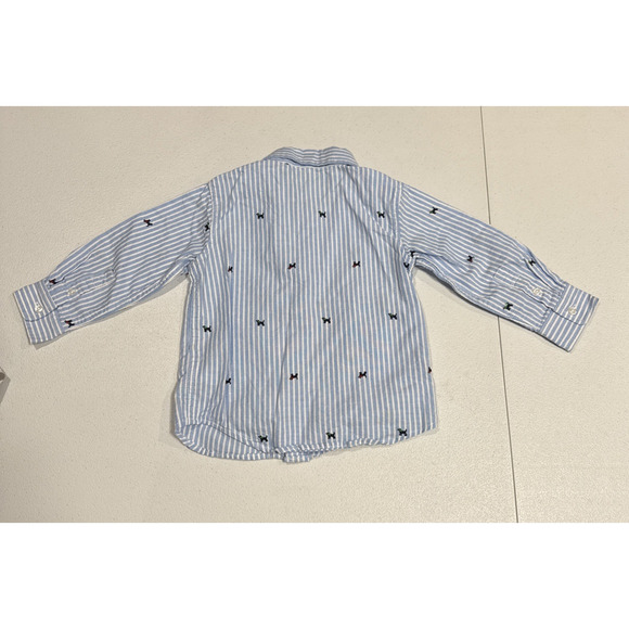 Lot of 3 Long Sleeve Dog Embroidered Button Up Shirt & Short Sleeve Tee Boys 2T - Picture 4 of 12